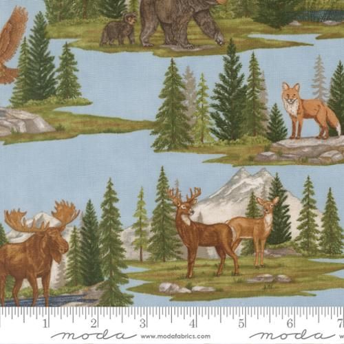 Northwoods Lodge | Landscape in Sky | by Deb Strain for Moda
