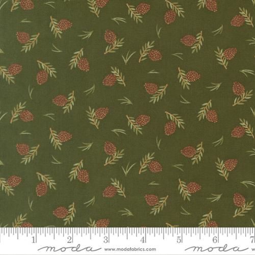 Northwoods Lodge | Tossed Pinecones in Pine | by Deb Strain for Moda