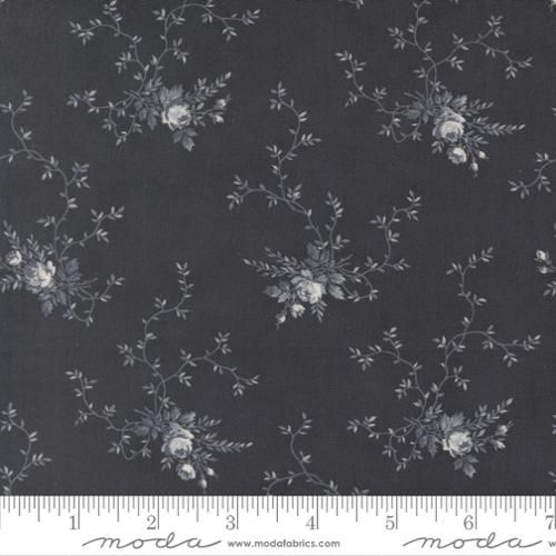 Breathtaking Blues | Rose Garden Florals in Midnight | by 3 Sisters for Moda