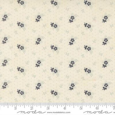 Breathtaking Blues | Petite Floral in Porcelain | by 3 Sisters for Moda