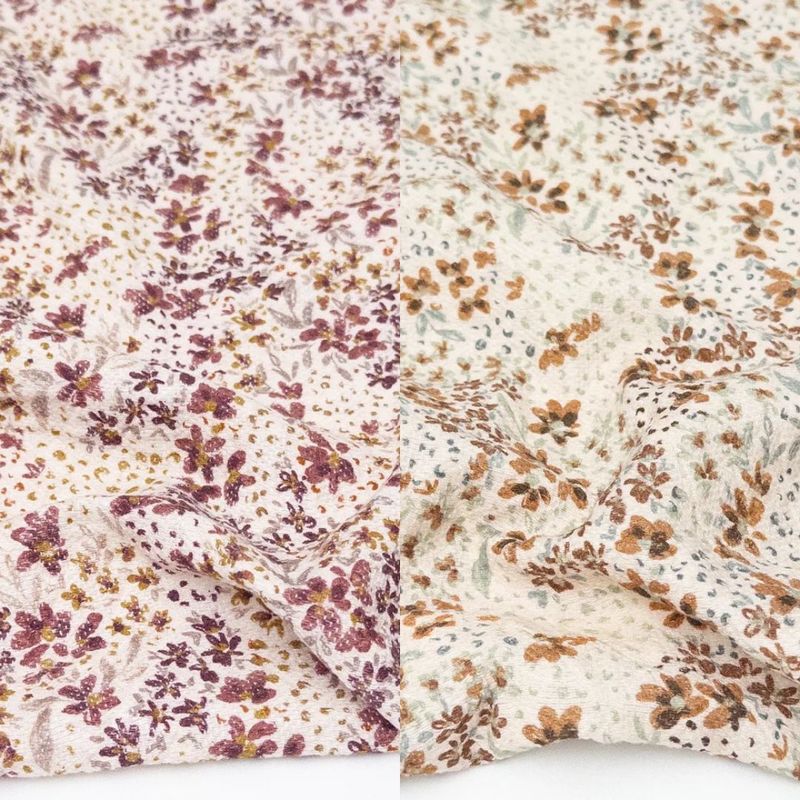 Harlow Floral Printed Cotton Jacquard - Assorted Colours