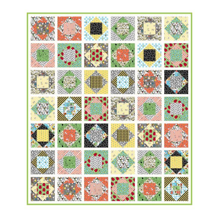 Good Grief! Peanuts Quilt Kit - Approx. 61" x 71"