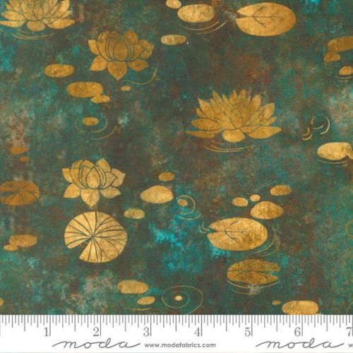 Tranquil Patina | Teal 48110-12 by Debbie Maddy for Moda Fabrics