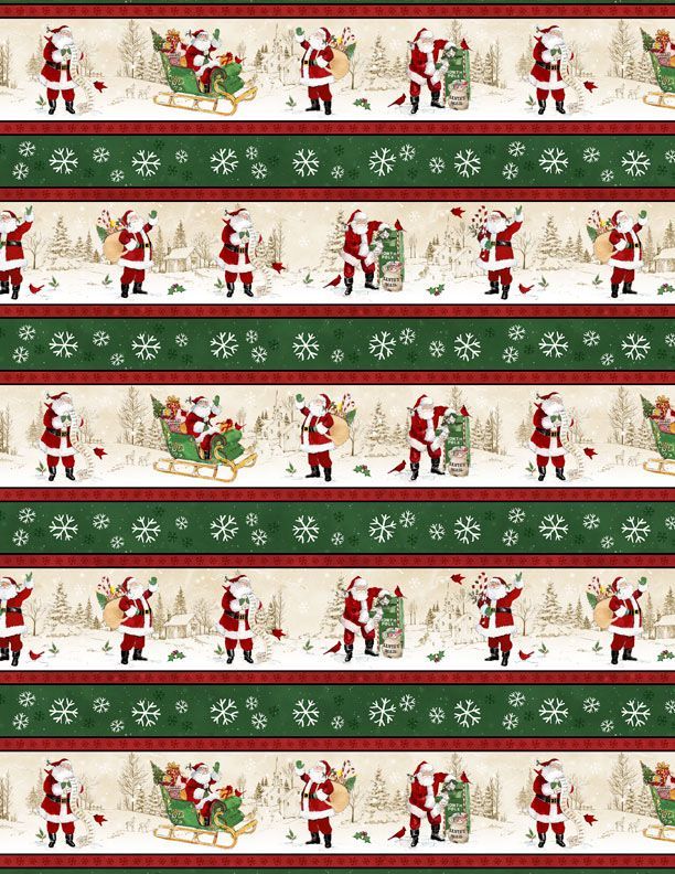 The Jolly North | Repeating  Stripe Multi | by Anne Tavoletti for Wilmington Prints 318060-273