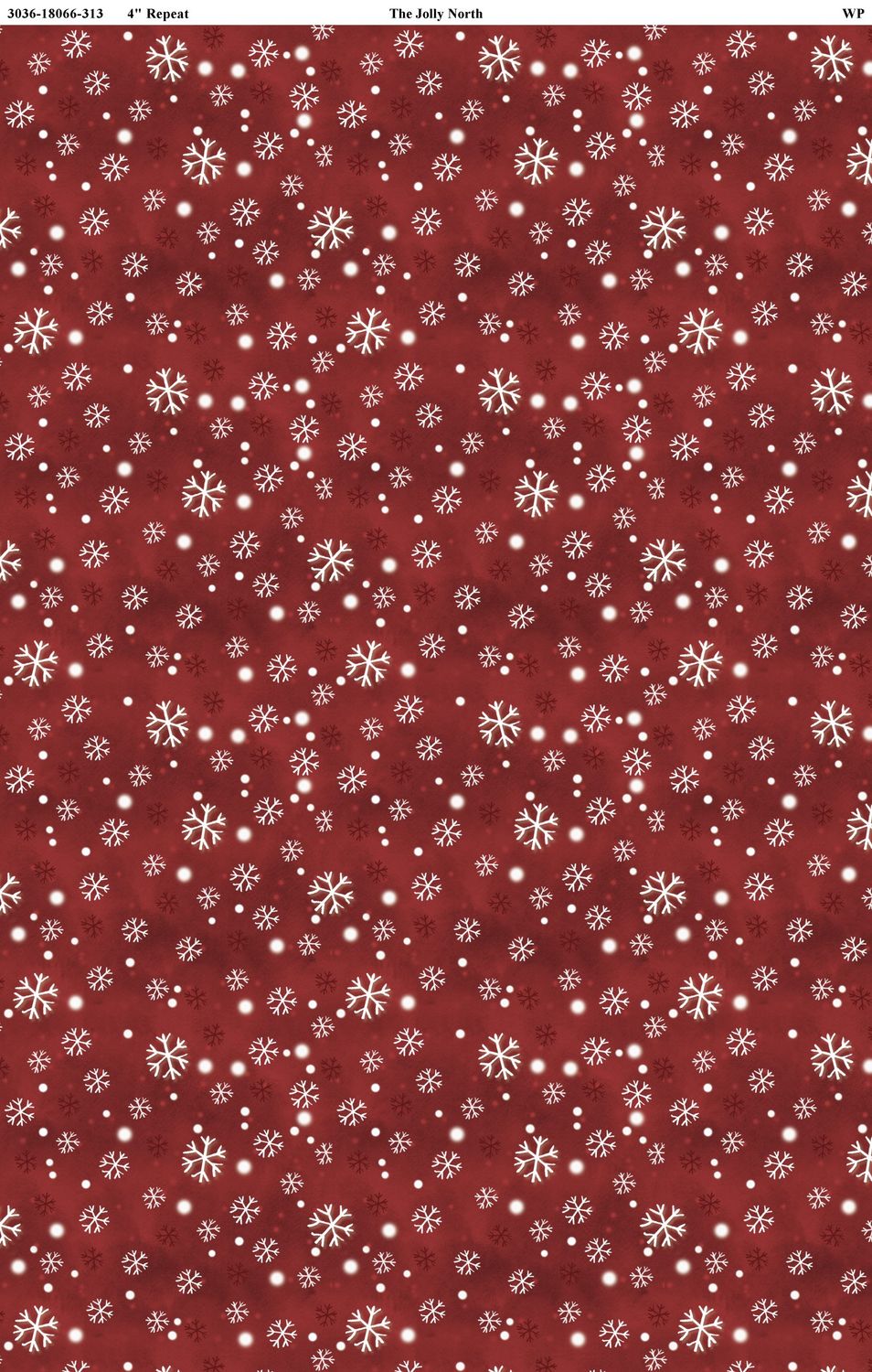 The Jolly North | Snowflakes in Red | by Anne Tavoletti for Wilmington Prints 18066-313