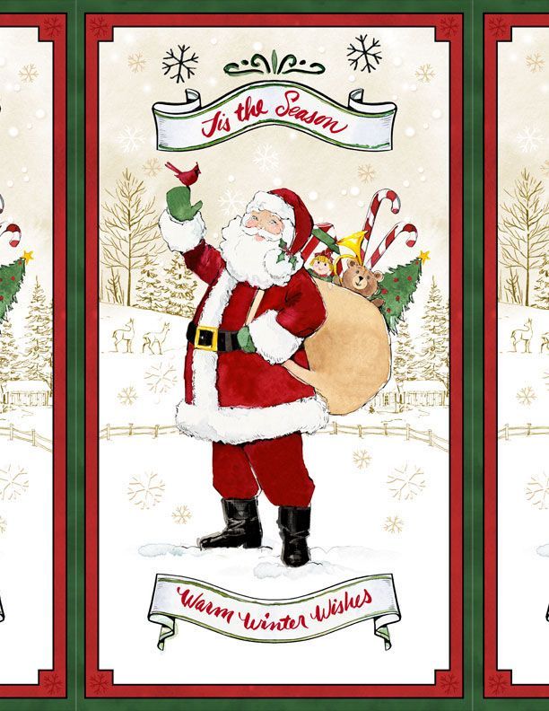 The Jolly North | Large Panel Multi | by Anne Tavoletti for Wilmington Prints 3036 18059 237