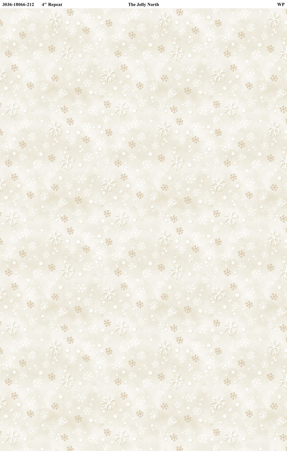 The Jolly North | Snowflakes in Cream | by Anne Tavoletti for Wilmington Prints 18066-212