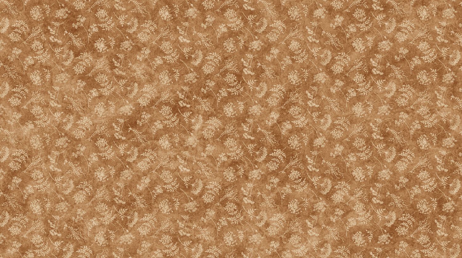 Stonehenge Organics | Floral Toss SM in Rust 29311-37 | by Linda Ludovico for Northcott