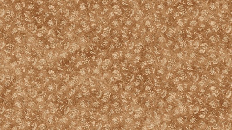 Stonehenge Organics | Floral Toss SM in Rust 29311-37 | by Linda Ludovico for Northcott