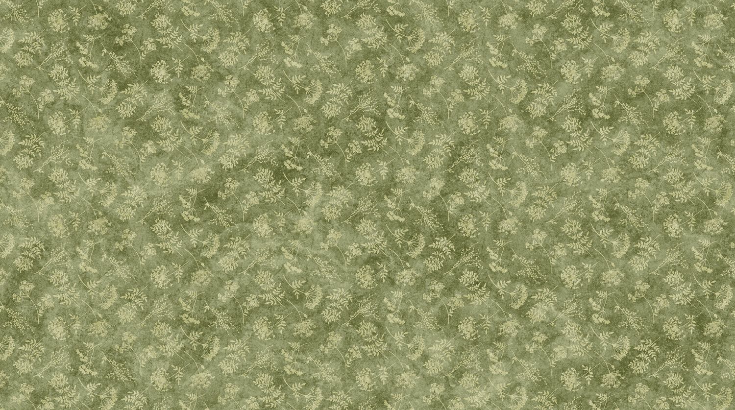 Stonehenge Organics | Floral Toss SM in Green 29311-74 | by Linda Ludovico for Northcott