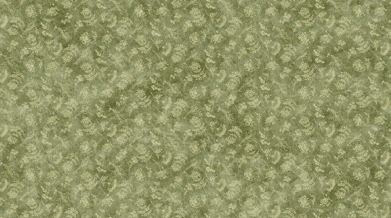 Stonehenge Organics | Floral Toss SM in Green 29311-74 | by Linda Ludovico for Northcott