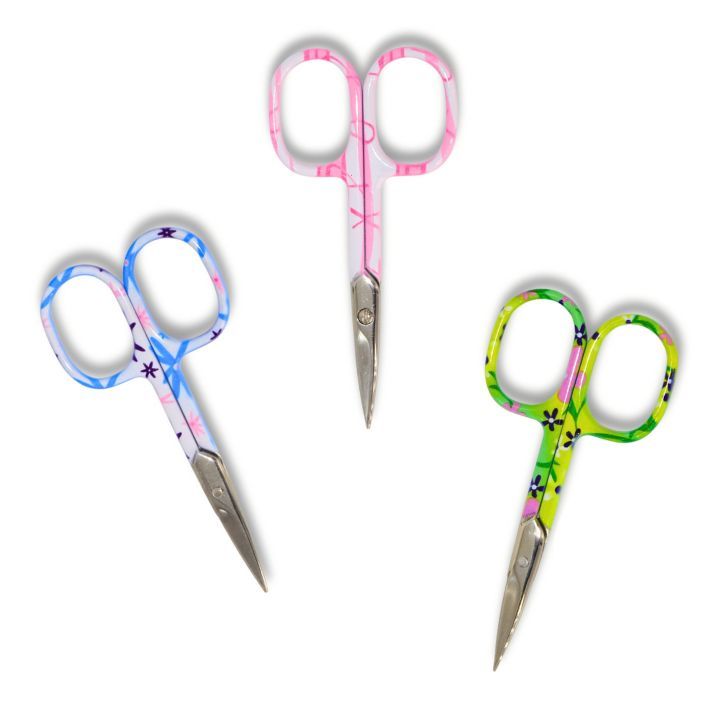Triumph 4" Floral Embroidery  Scissors - 1 pc - Assorted Colour