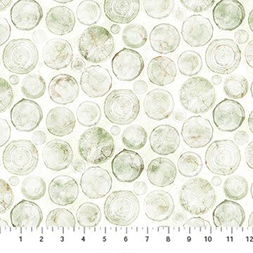 Altitude | Crossgrain in Off White/Green DP29161-10 | By Deborah Edwards and Melanie Samra for Northcott