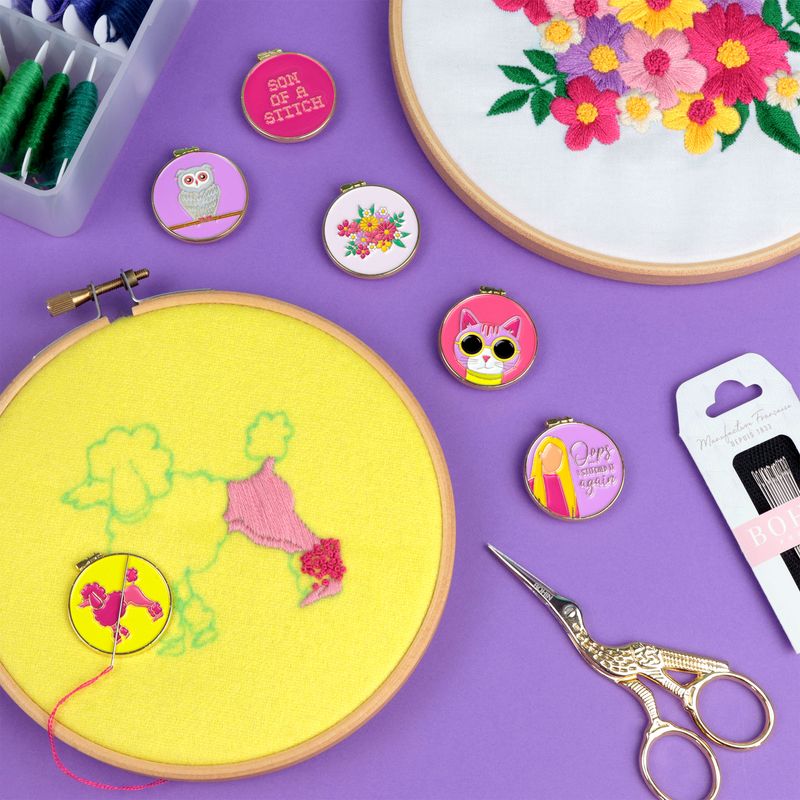 Bohin Owl Magnetic Needle Minder - 28mm (1") Dia.