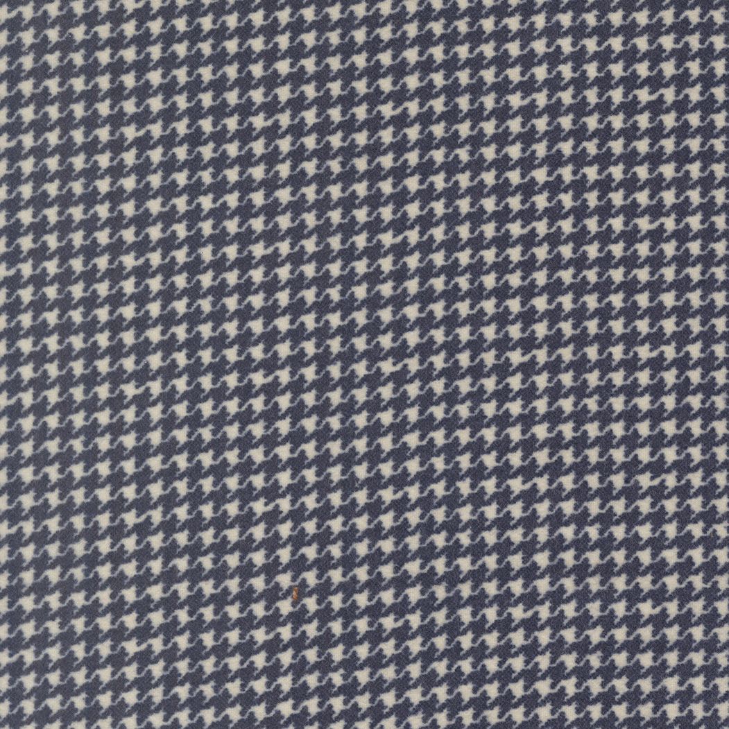 Flannel Gatherings Basics | Hounds Tooth in Lake 49340-23F | by Primitive Gatherings for Moda