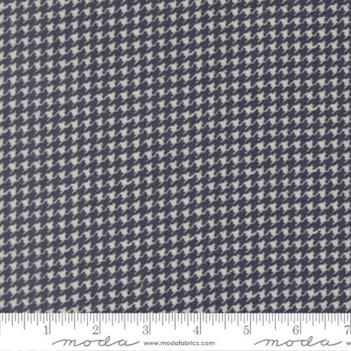 Flannel Gatherings Basics | Hounds Tooth in Lake 49340-23F | by Primitive Gatherings for Moda