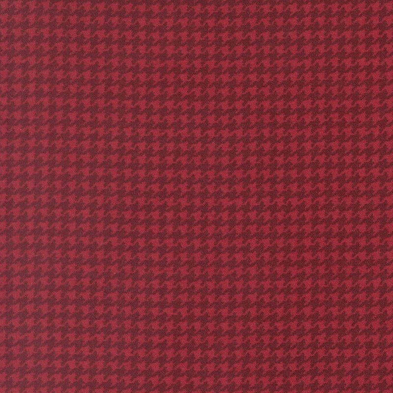 Flannel Gatherings Basics | Hounds Tooth in Brick 49340-20F | by Primitive Gatherings for Moda