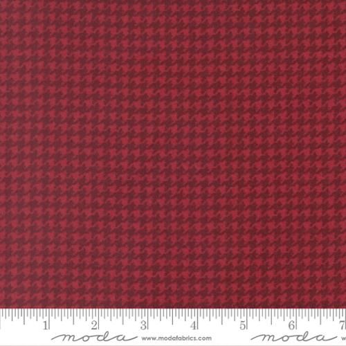 Flannel Gatherings Basics | Hounds Tooth in Brick 49340-20F | by Primitive Gatherings for Moda