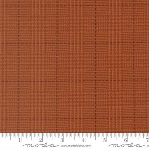 Flannel Gatherings Basics | Plaid Checks in Pumpkin 49341-19F | by Primitive Gatherings for Moda