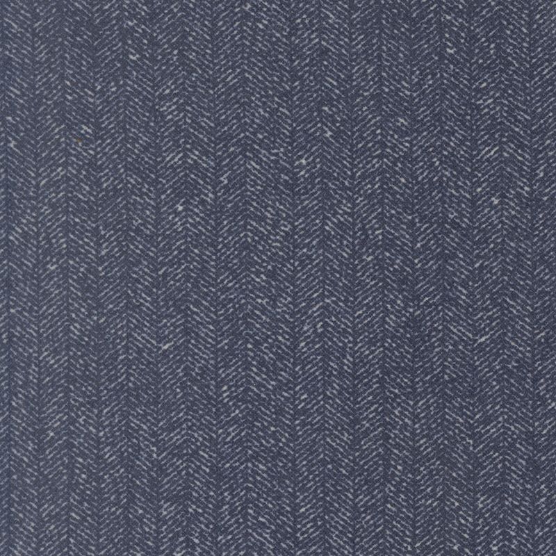 Flannel Gatherings Basics | Herringbone in Navy 49342-14F | by Primitive Gatherings for Moda