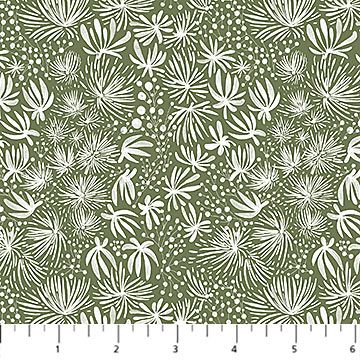 Wild Orchard | Juniper in Olive 91445-70 | by Katie O'Shea for Figo