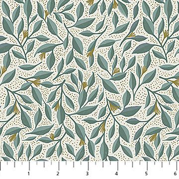 Wild Orchard | Leaves in Cream 91444-12 | by Katie O'Shea for Figo