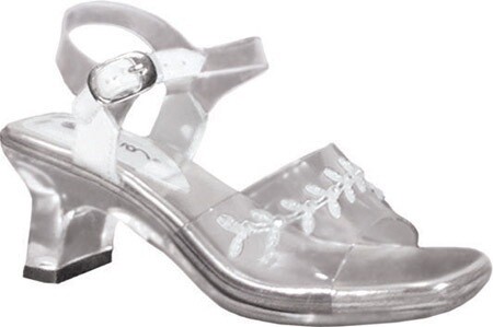 Childrens' Anna Clear Shoes with White Accent