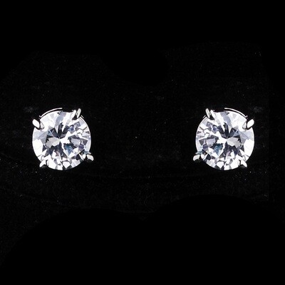 Silver Clear CZ Necklace &amp;  Earring Set