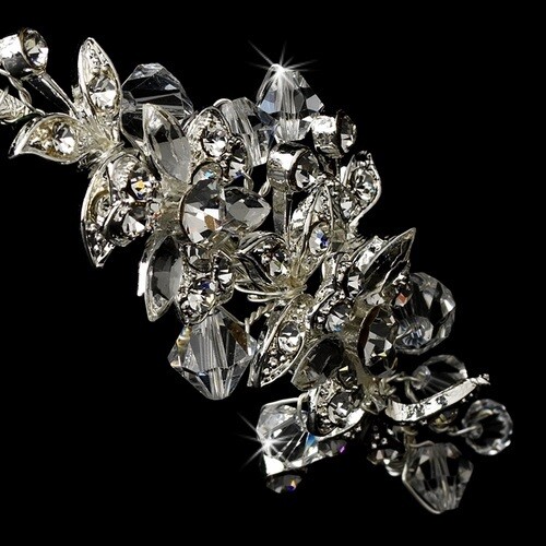 Silver Clear Headband Headpiece