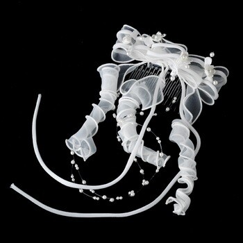 WHITE TIARA COMB