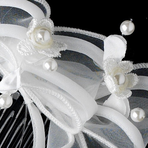 WHITE TIARA COMB