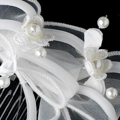 WHITE TIARA COMB