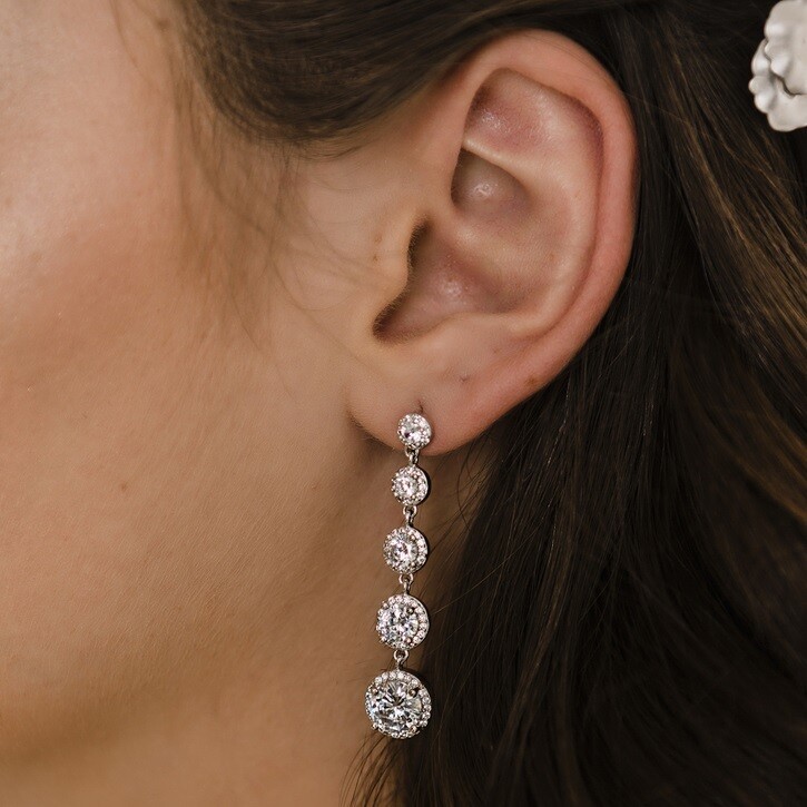 AFFRODABLE RHINESTONE EARRINGS