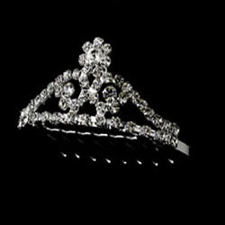 SILVER CRYSTAL TIARA