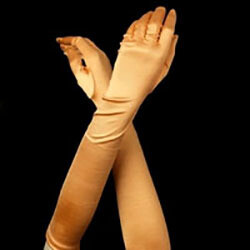 ORANGE BRIDESMAID GLOVES  BY
WEDDING FACTORY DIRECT