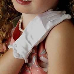 SATIN WRIST GLOVE