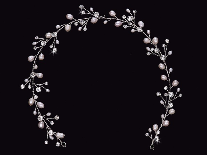 Pearl and Crystal  Hair Jewelry