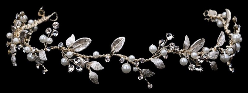 Elegant bridal headband-hair vine