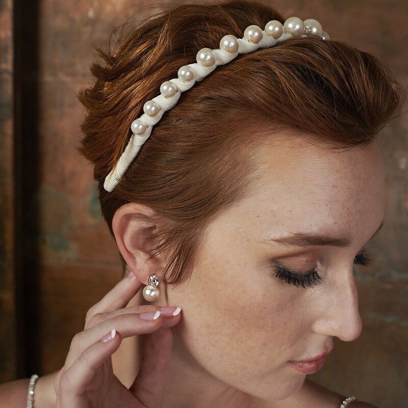 PEARL &amp; TULLE HEADBAND