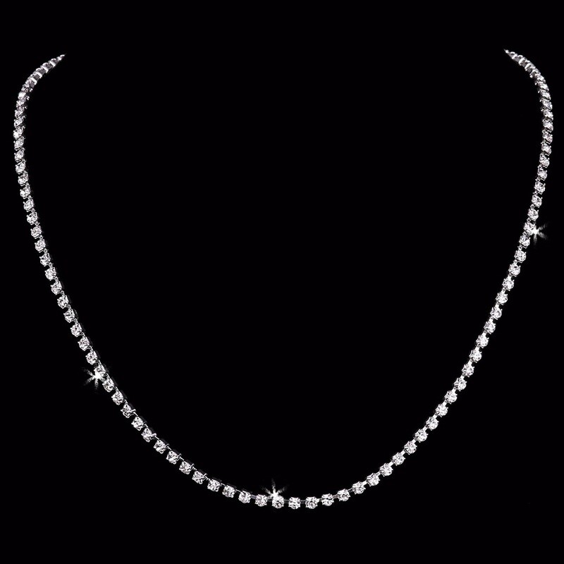 RHINESTONE NECKLACE SET