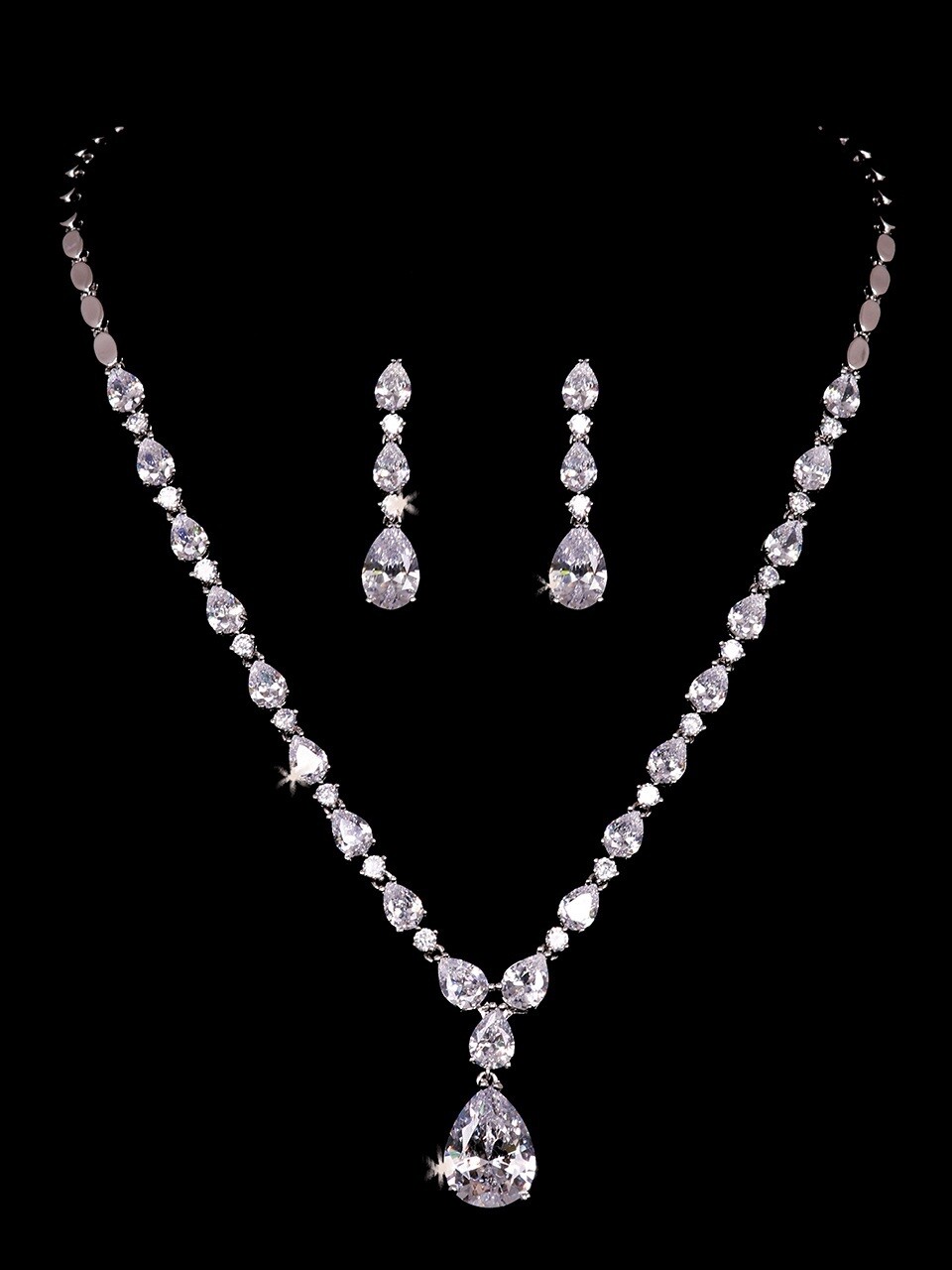 RHINESTONE NECKLACE SET