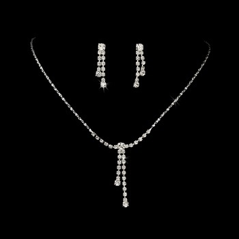 Sparkling Silver & Crystal Jewelry  Set