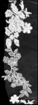 A two-tone French Alencon Veil