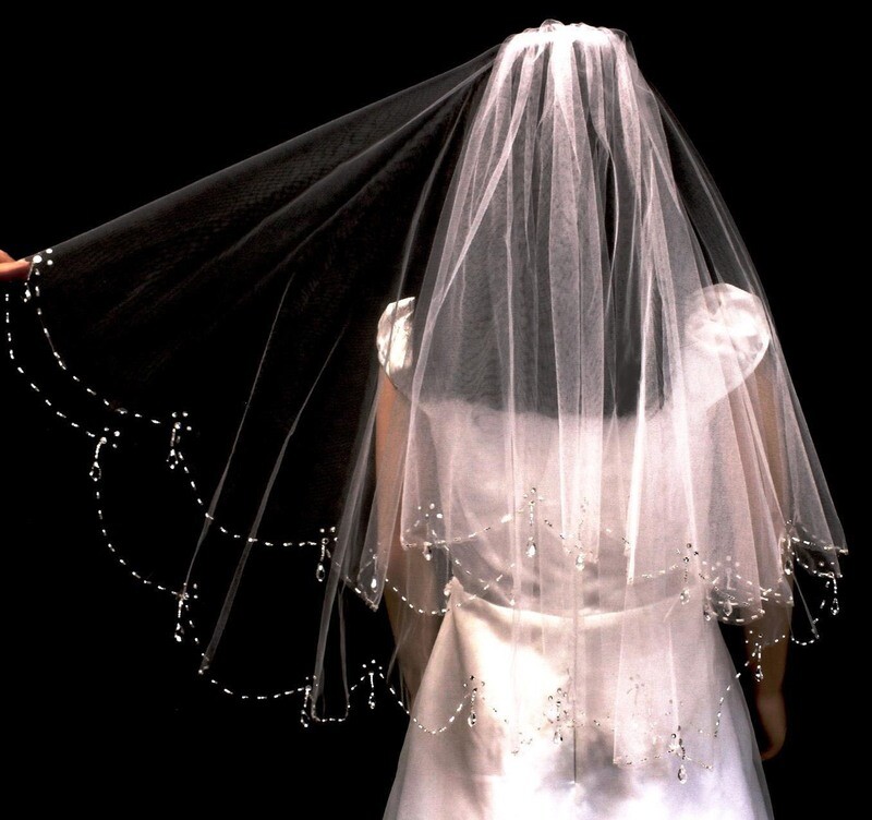 Flower Girl double veil
