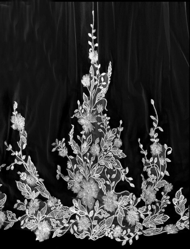 French Lace Cathedral Veil