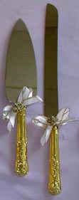 GOLD SERVING SET