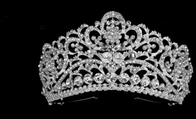Tiara with crystal accents