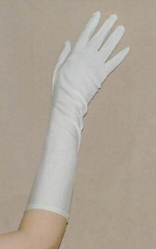 IVORY SPANDEX GLOVES