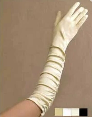CHAMPAGNE SATIN GLOVES