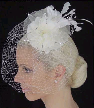 BIRDCAGE WITH  RHINESTONES BY
LC BRIDAL